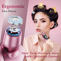 Electric Razor for Women, 2-In-1 Womens Electric Razor, Rechargeable Cordless Bikini Trimmer Shaver, IPX7 Waterproof Wet Dry Body Pubic Hair Trimmer, Lady Shaver for Face, Underarm & Legs