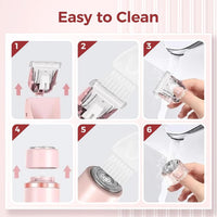 Valentines Day Gifts for Her 2 in 1 Electric Glow Shaver, Portable Bikini Trimmer for Women, Dual Head Rechargeable Electric Razor, IPX7 Waterproof Wet & Dry Use Legs Body Pubic Hair Trimmer for Men