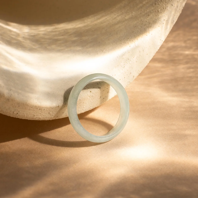 Skinny Jade ring